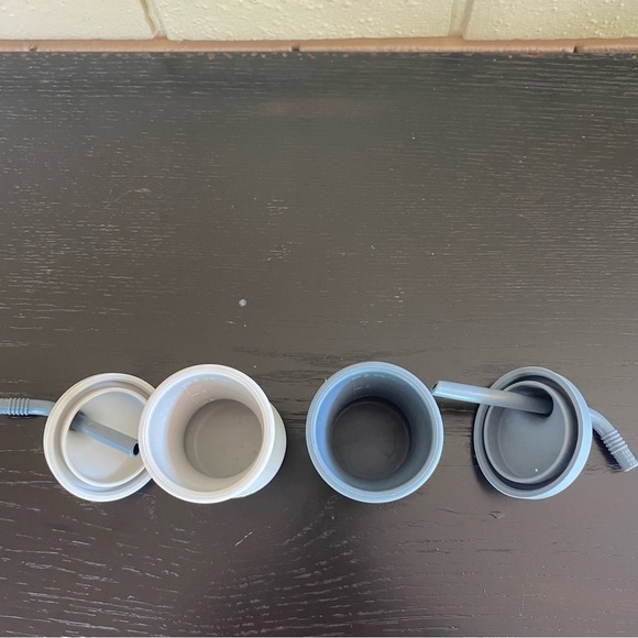 PandaEar Cup + Straw Training System Toddler 100% Silicone 5 Oz Gray - Picture 4 of 4